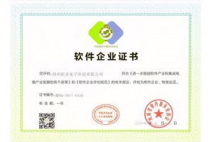 郑州跃龙电子喜获“双软企业认证”